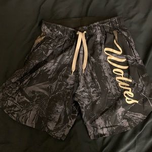 Darc Sport Cursive Wolves Shorts (Black Forest Camo)